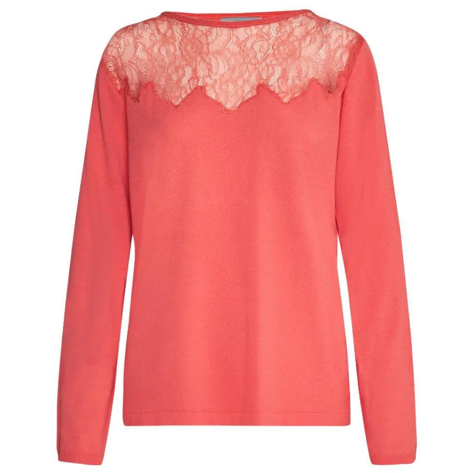 Maglia con inserti in pizzo CORALLO DORABELLA XXL