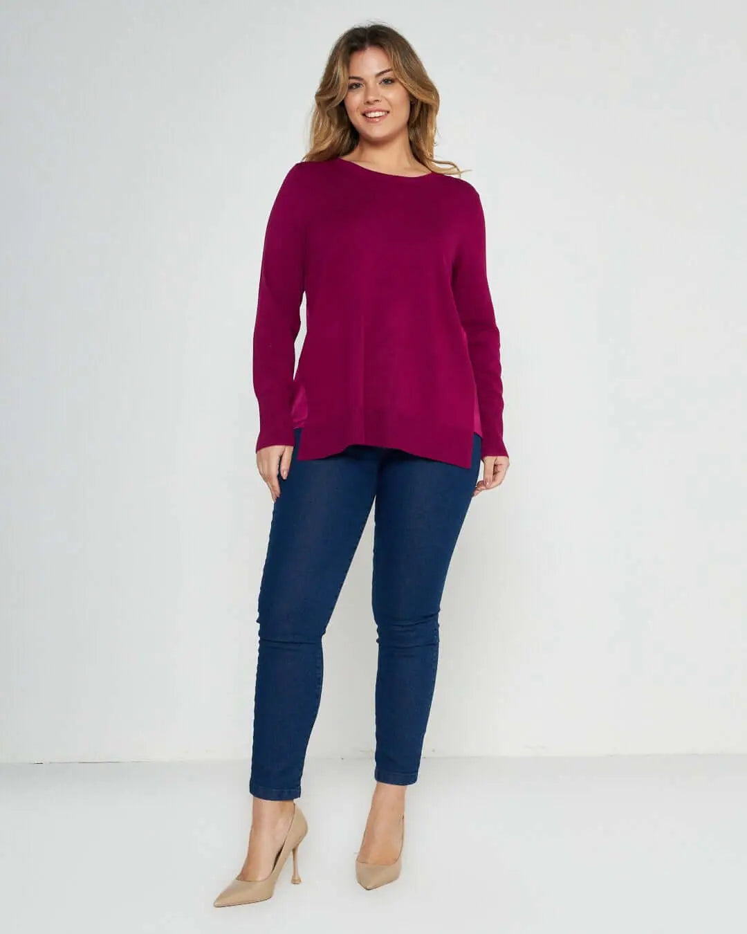 Maglia con inserto laterale PETUNIA IRONICA XL