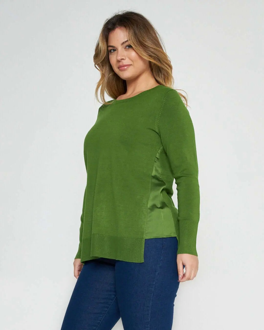 Maglia con inserto laterale VERDE EDA IRONICA XL