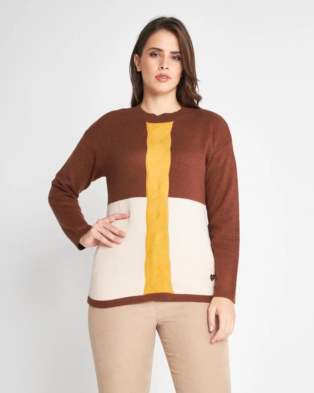 Maglia con lavorazione CACAO DORABELLA