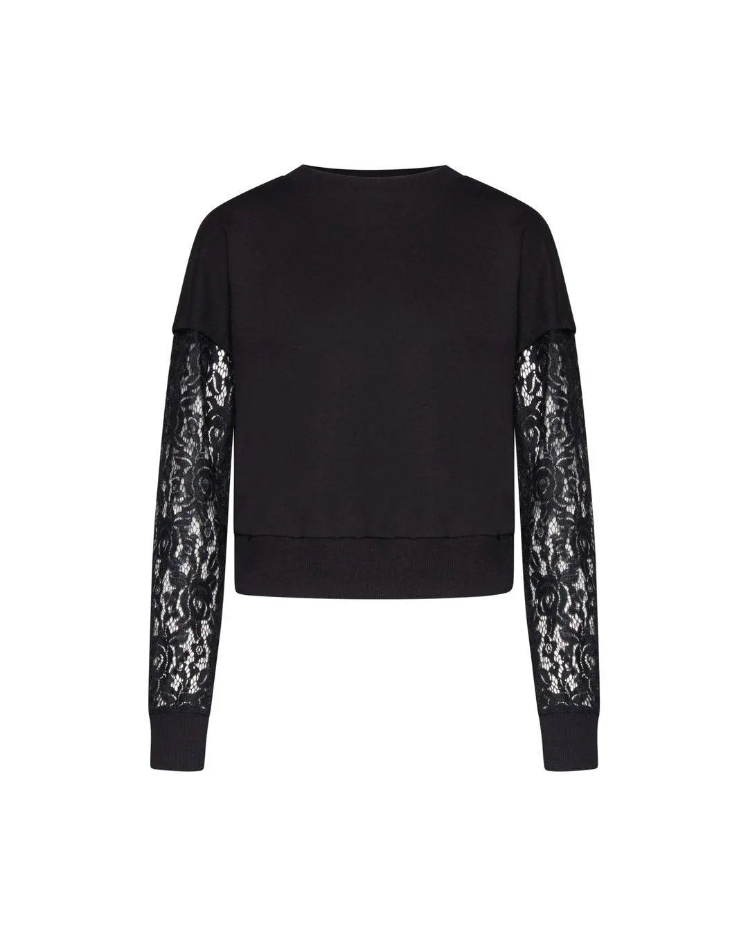 Maglia con manica in pizzo NERO IRONICA 3XL