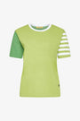 Maglia con manica righe PISTACCHIO DORABELLA CURVY