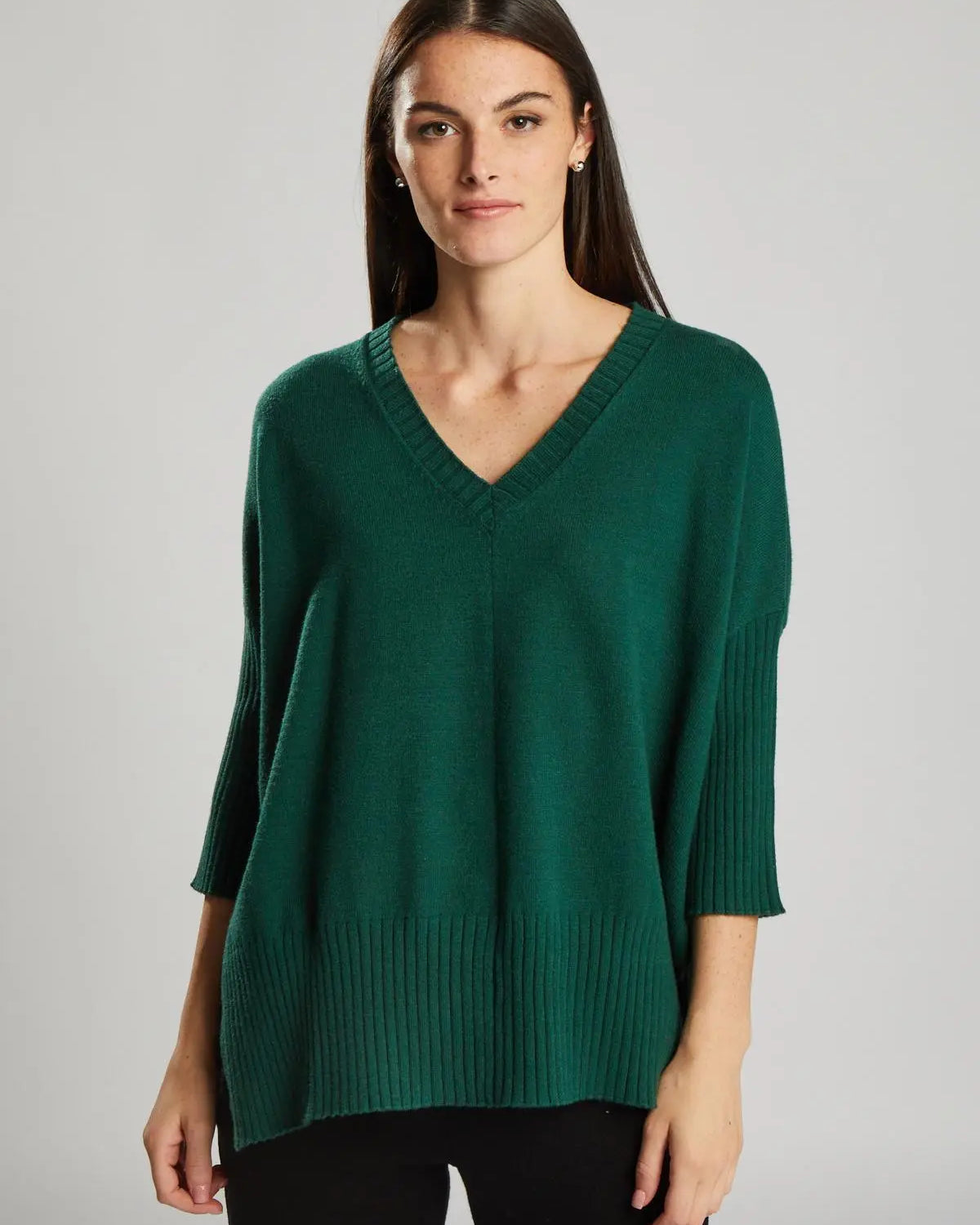 Maglia con maniche a 3/4 VERDE IRONICA M-L