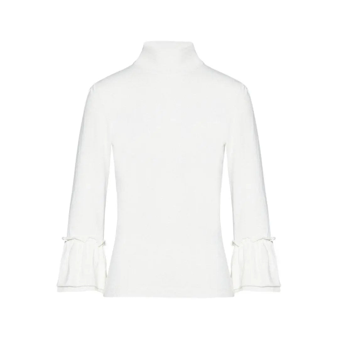 Maglia con maniche a trombetta PANNA IRONICA XL