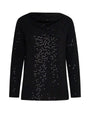 Maglia con paillettes NERO DORABELLA