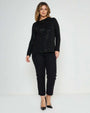 Maglia con paillettes NERO DORABELLA