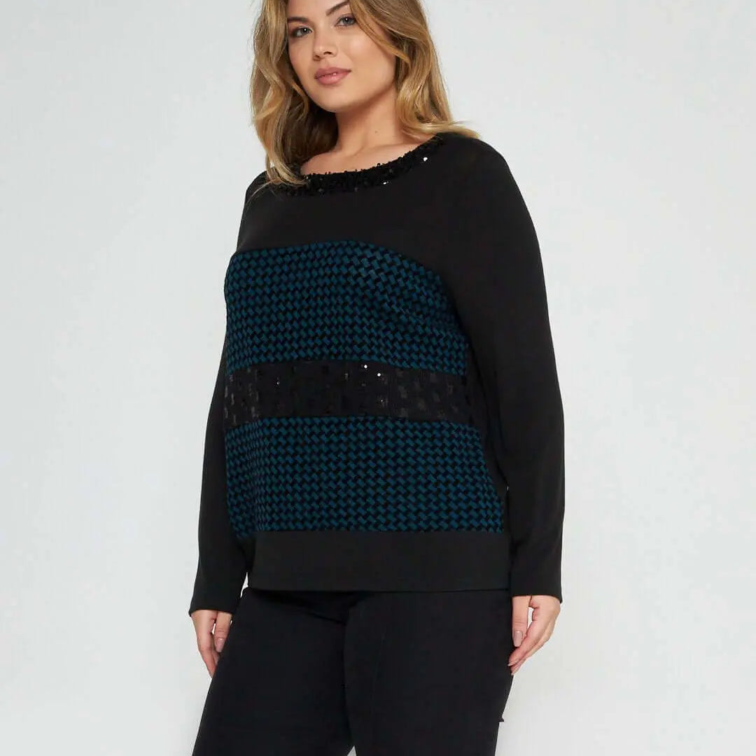 Maglia con paillettes OTTANIO DORABELLA XXL