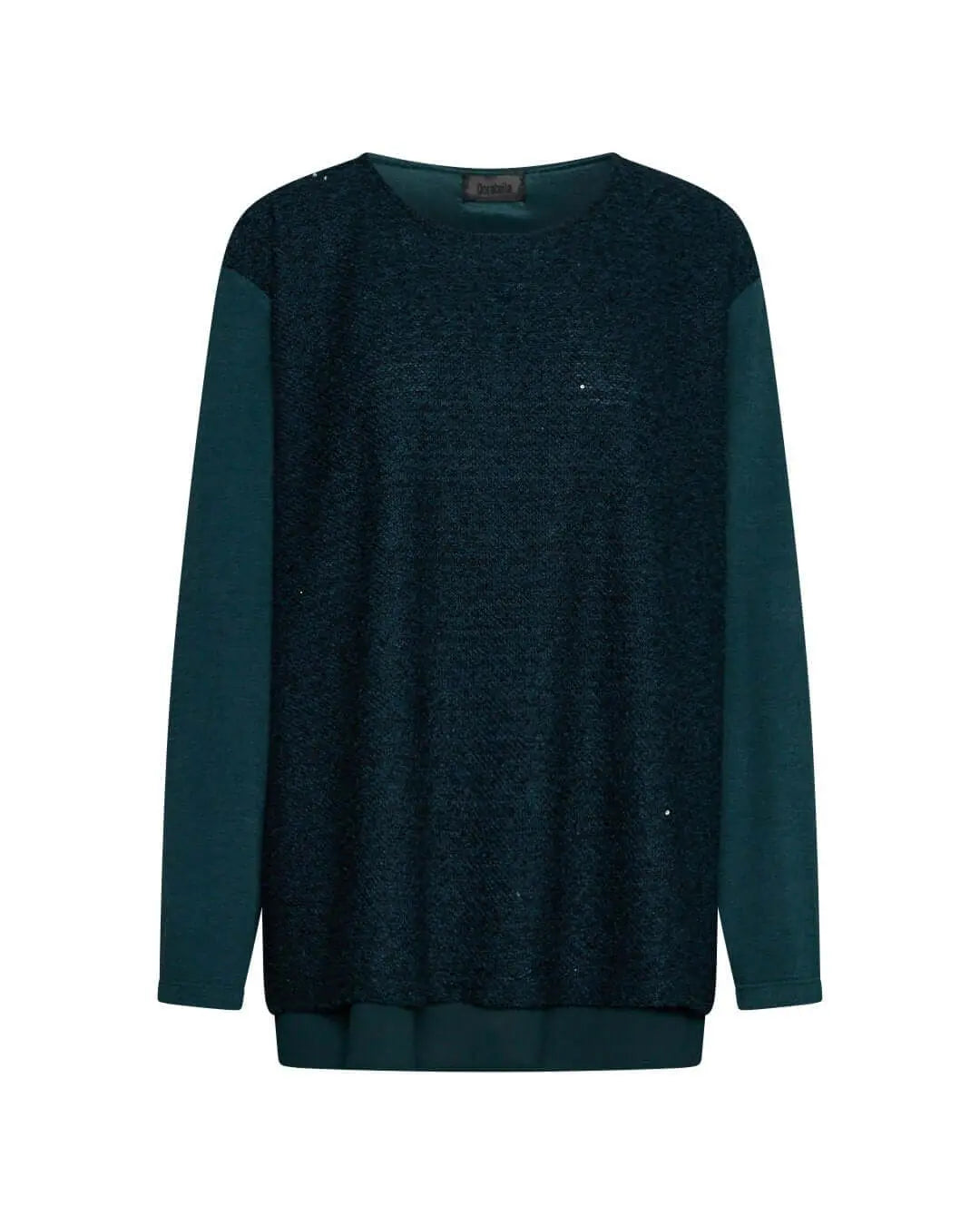 Maglia con paillettes VERDE-VERDE DORABELLA PIU'