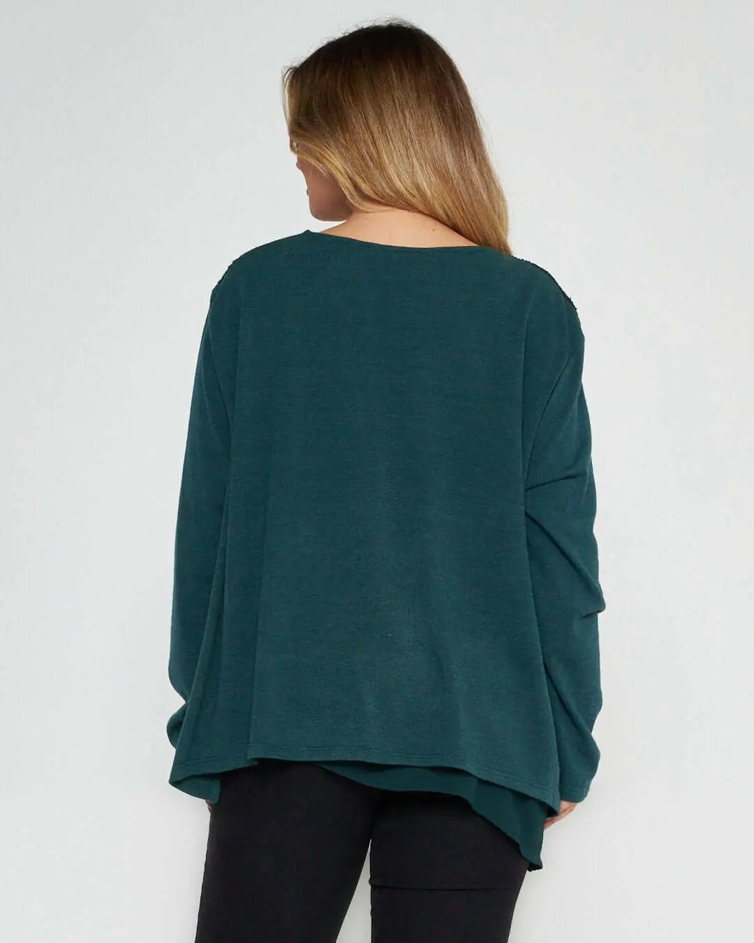 Maglia con paillettes VERDE-VERDE DORABELLA PIU'