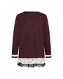 Maglia con pizzo BORDEAUX IRONICA