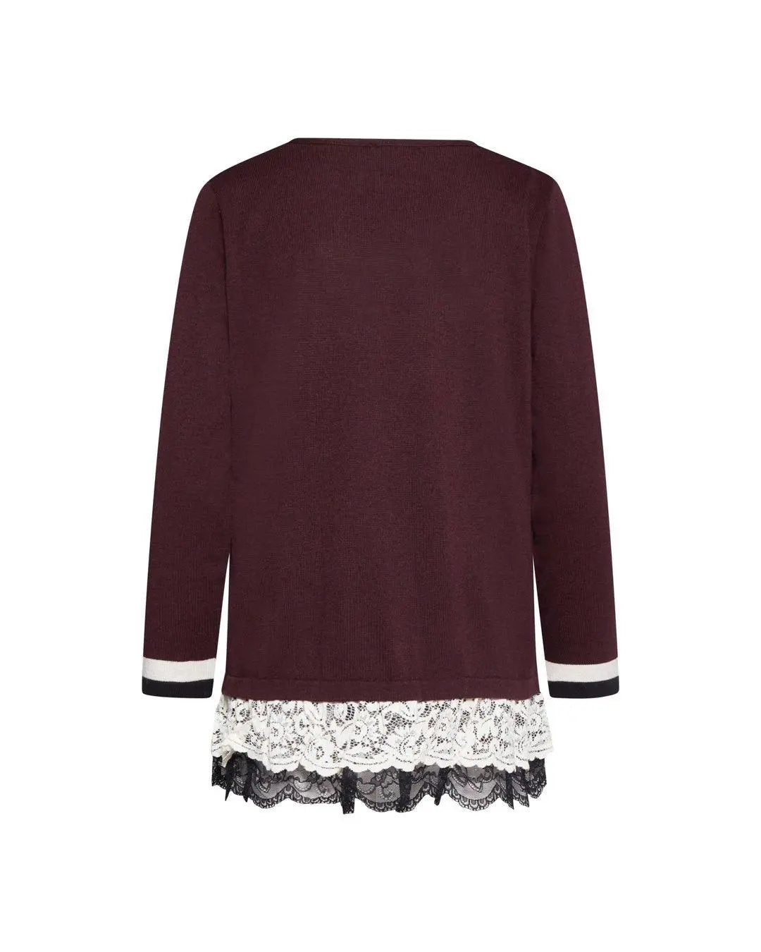 Maglia con pizzo BORDEAUX IRONICA