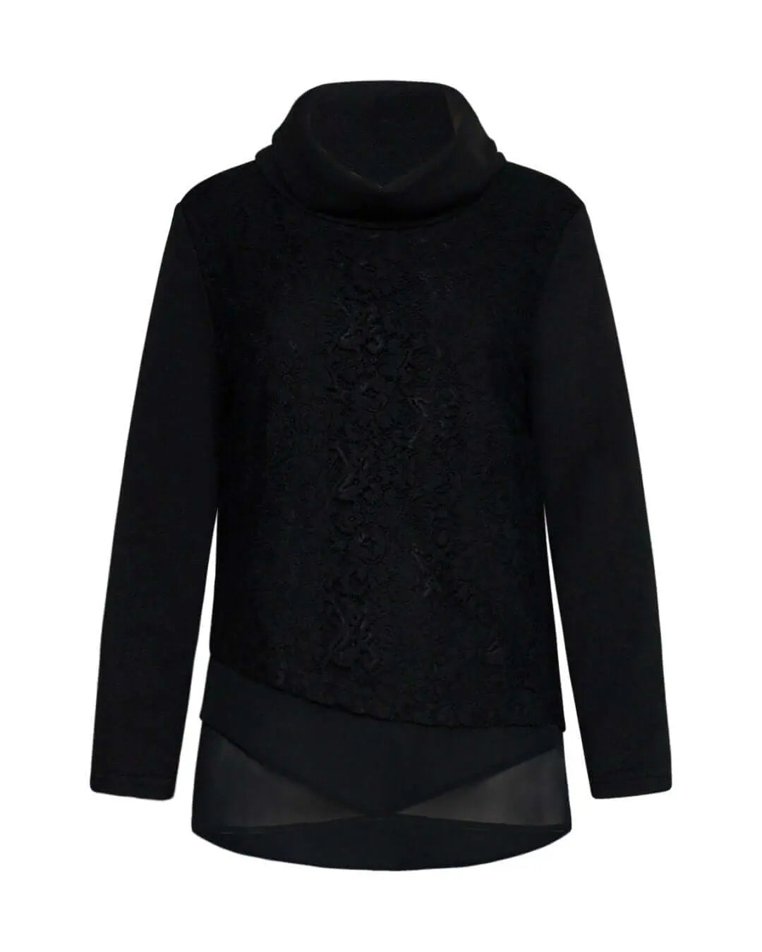 Maglia con pizzo NERO DORABELLA