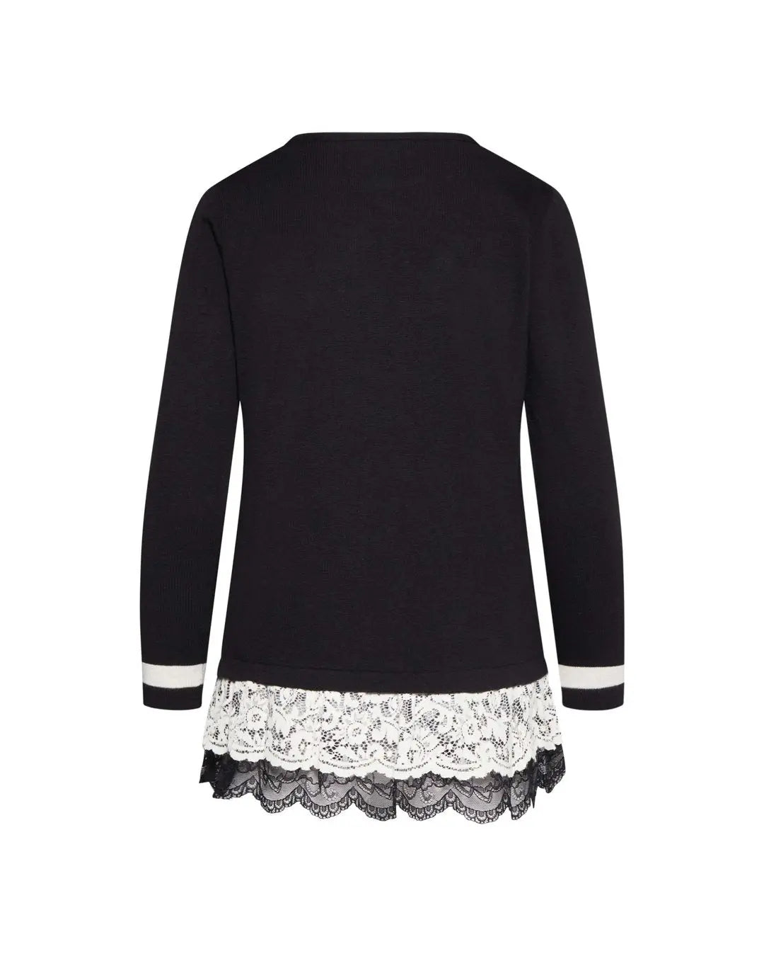 Maglia con pizzo NERO IRONICA