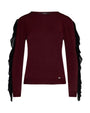 Maglia con rouches BORDEAUX IRONICA XXL