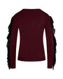 Maglia con rouches BORDEAUX IRONICA