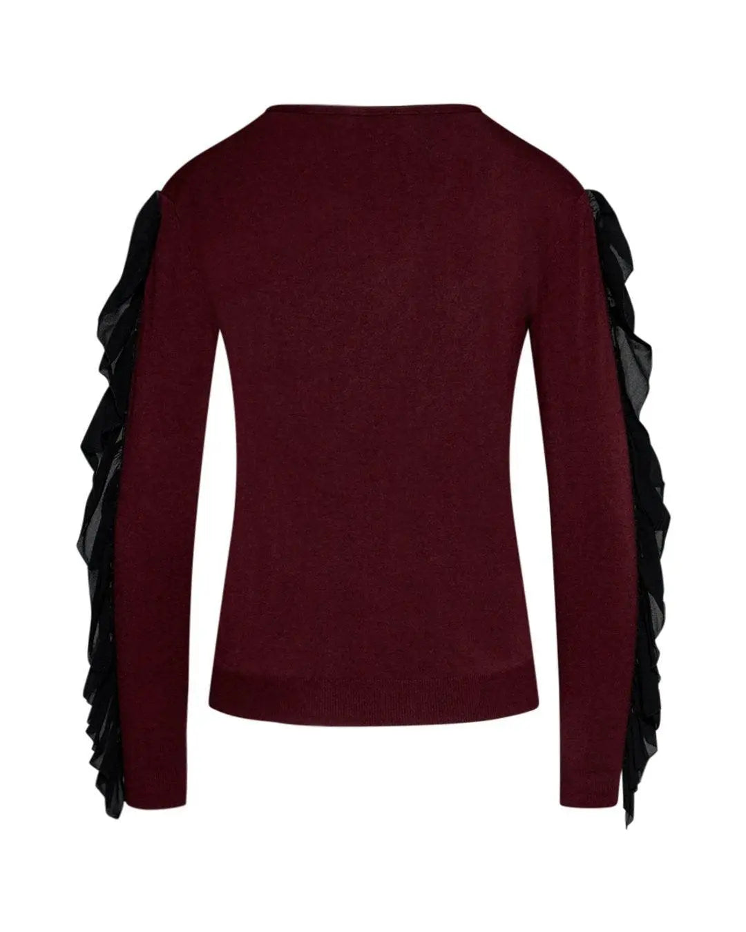 Maglia con rouches BORDEAUX IRONICA