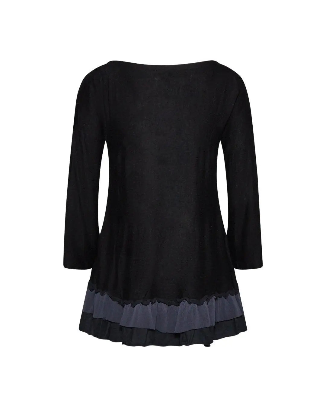 Maglia con rouches NERO IRONICA
