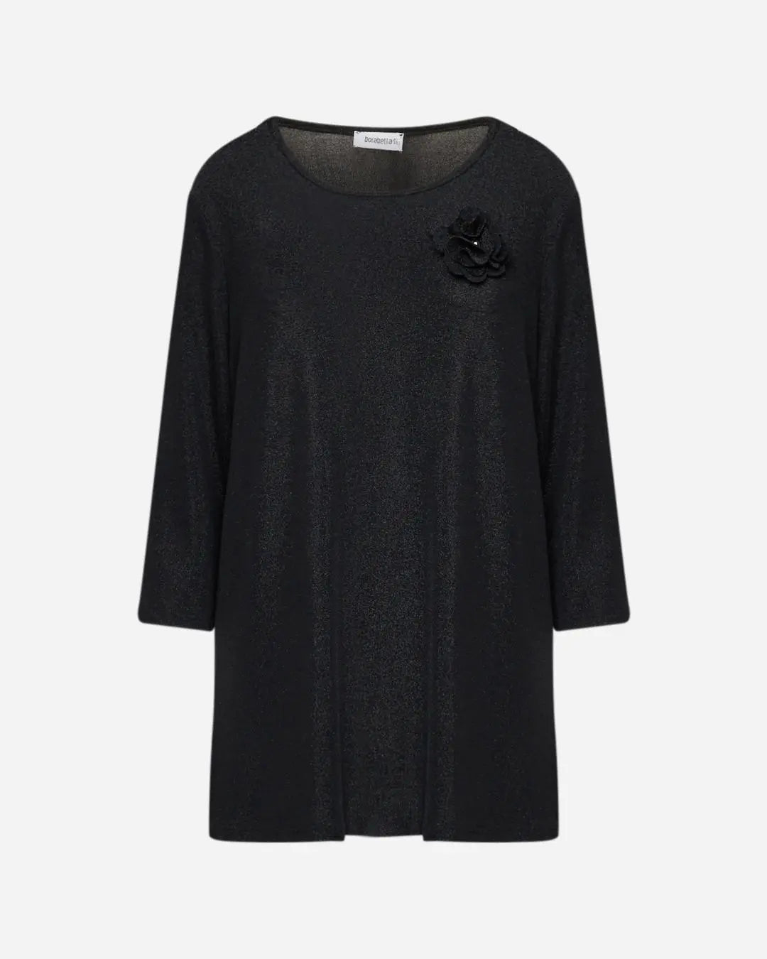 Maglia con spilla Nero DORABELLA PIU'