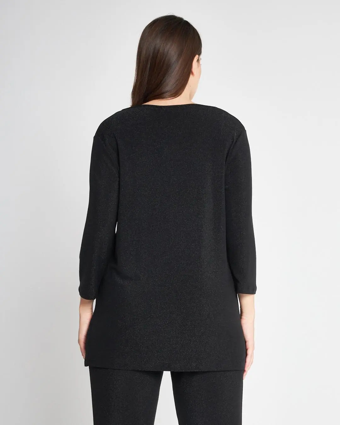 Maglia con spilla Nero DORABELLA PIU'