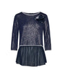 Maglia con spilla fiore BLU IRONICA 3XL