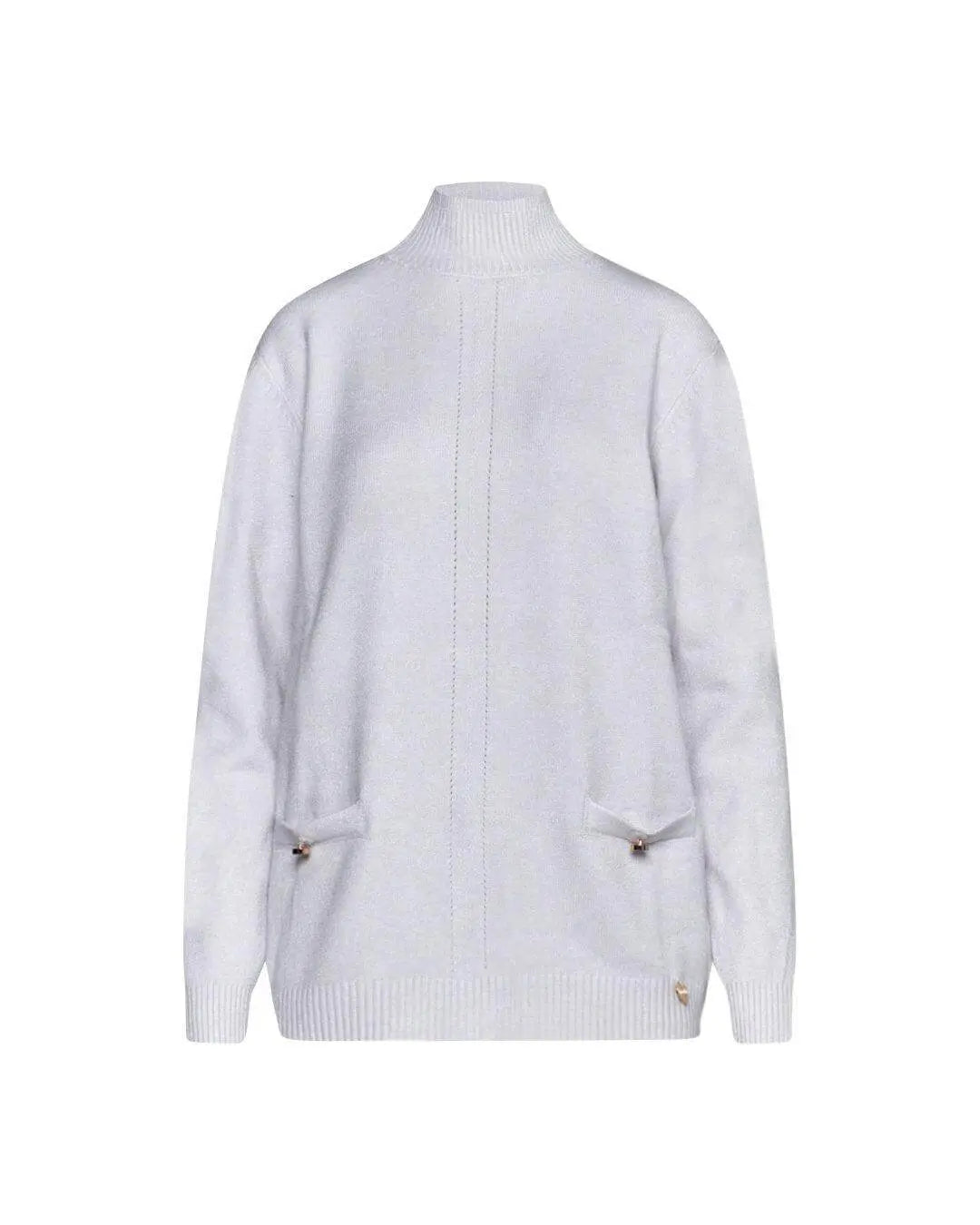 Maglia con taschini GESSO DORABELLA