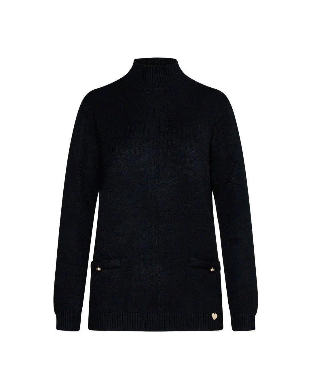 Maglia con taschini NERO A DORABELLA