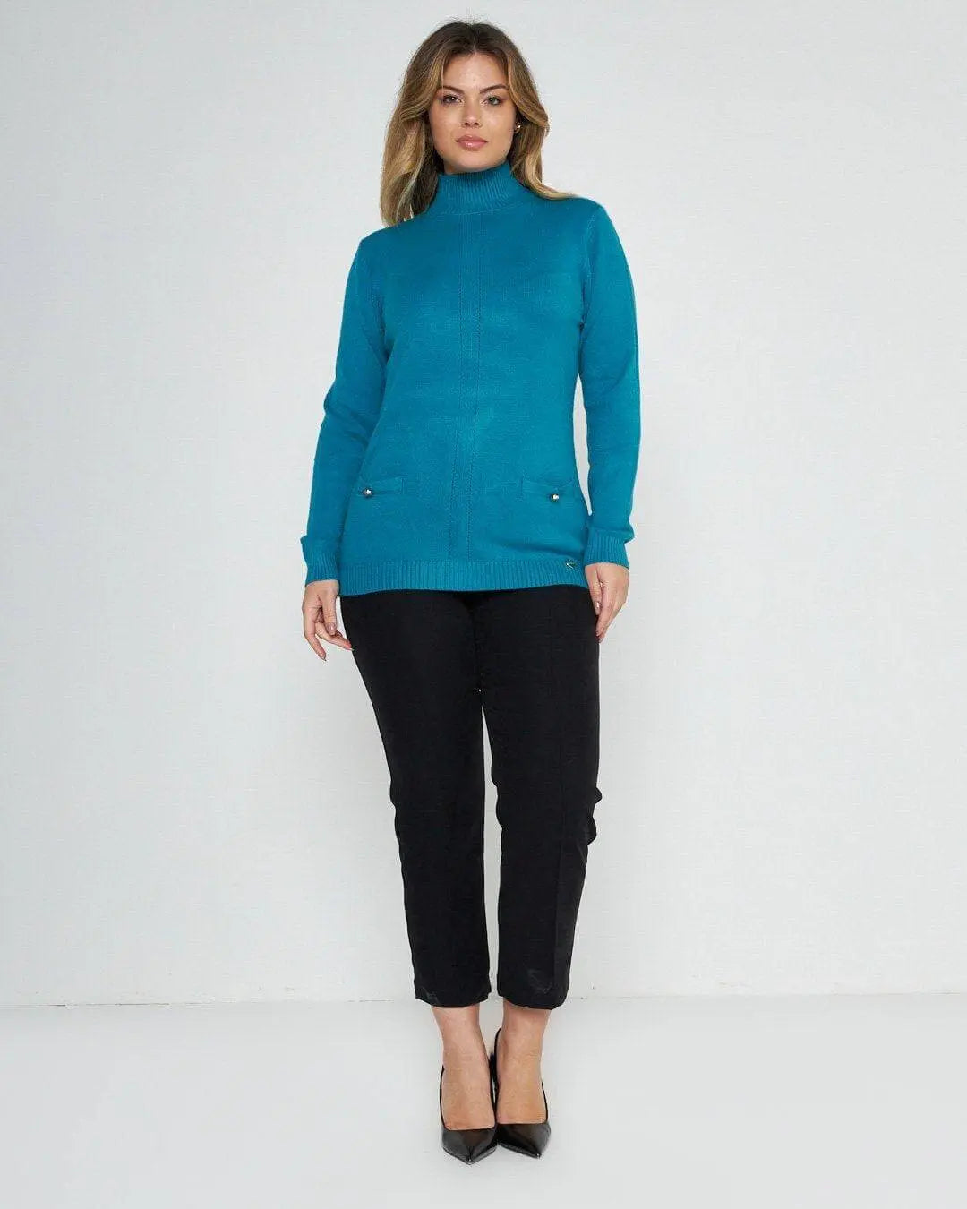 Maglia con taschini PAVONE DORABELLA