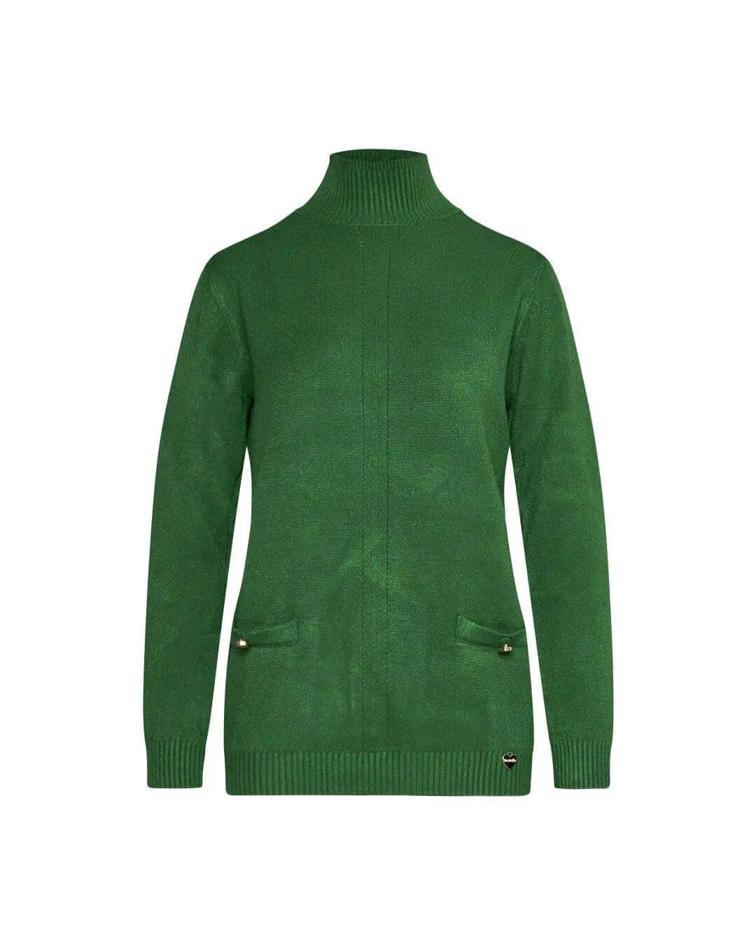 Maglia con taschini VERDE BOSCO DORABELLA
