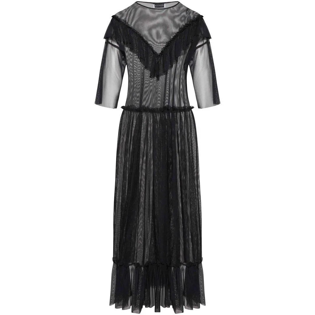 Maglia con trasparenze NERO IRONICA 3XL