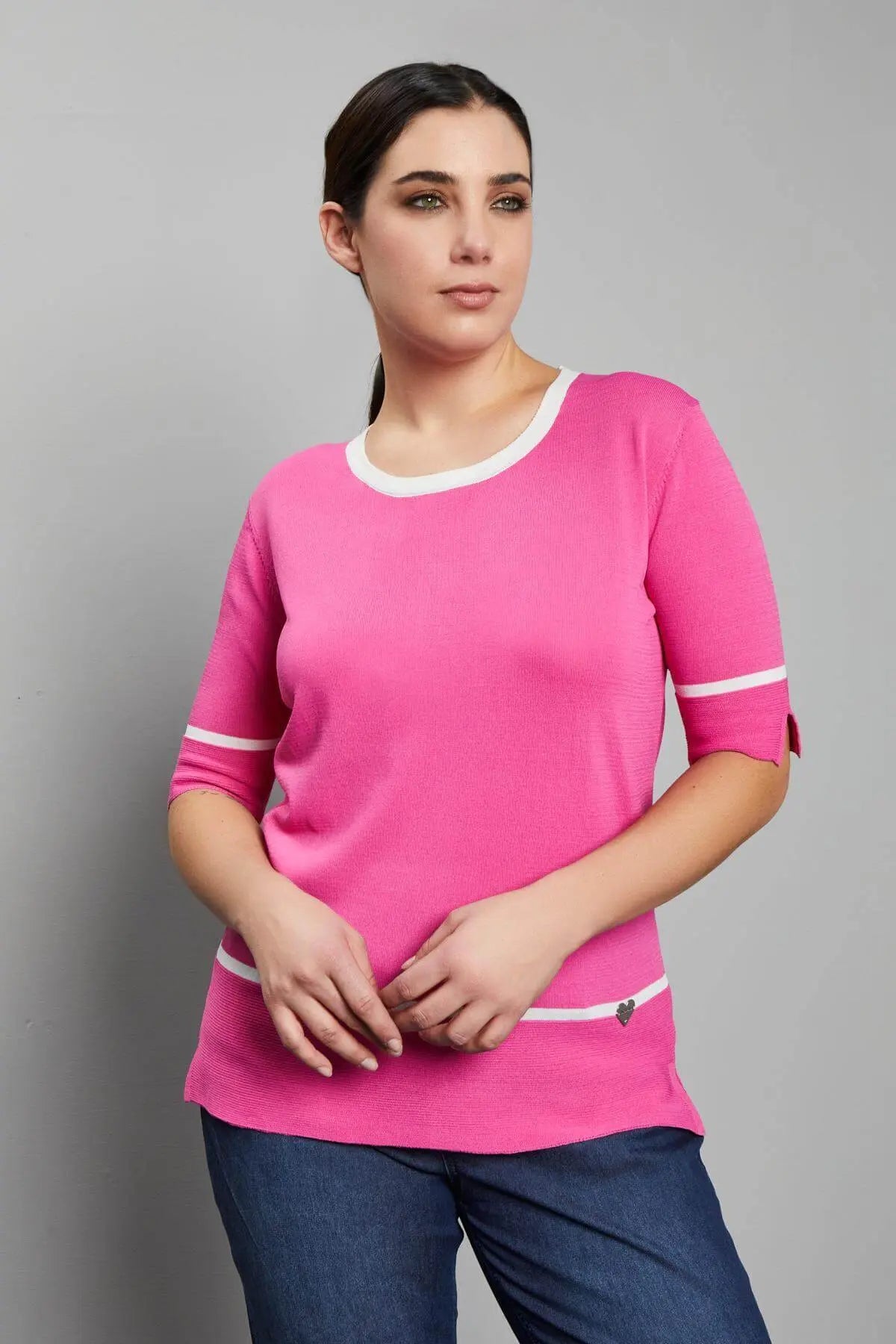 Maglia contrasti GERANIO DORABELLA PIU'