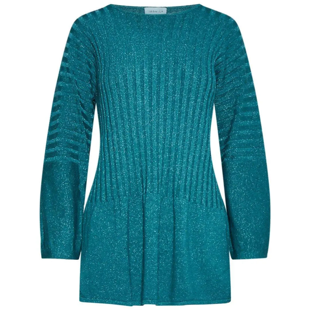 Maglia costine VERDE IRONICA XL