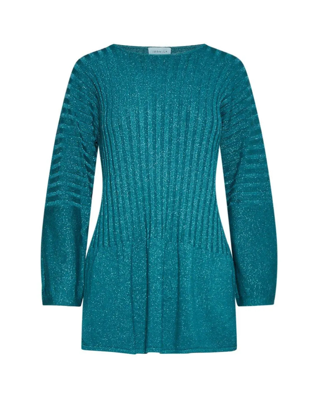 Maglia costine VERDE IRONICA XL