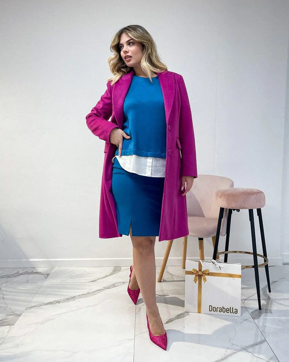 Maglia dettaglio camicia OTTANIO DORABELLA XXXL