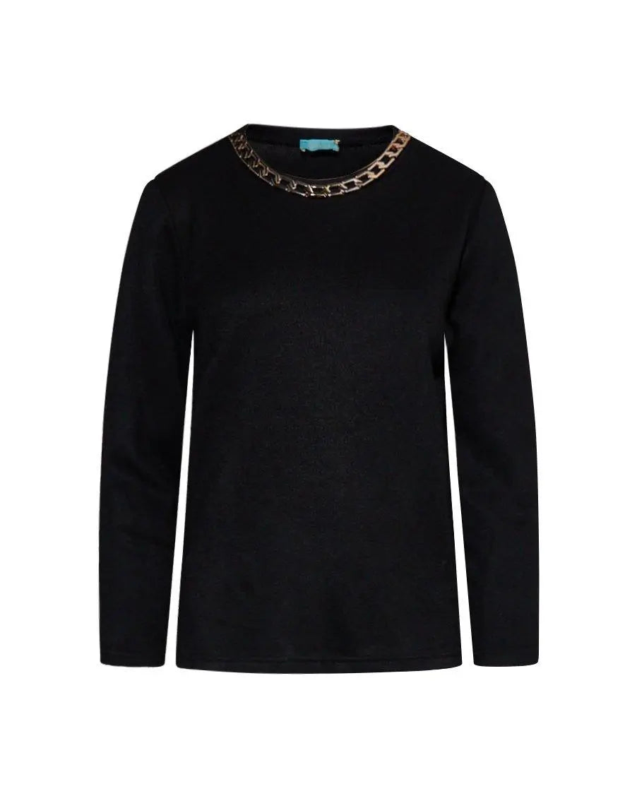 Maglia dettaglio catena NERO DORABELLA