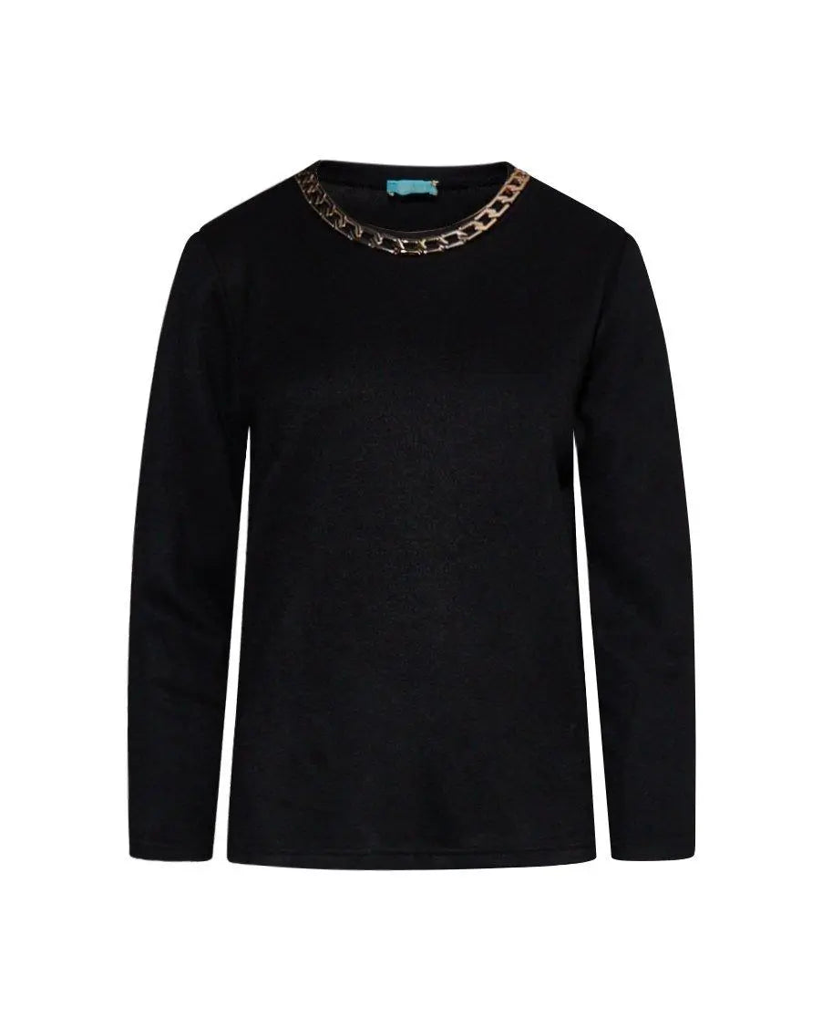 Maglia dettaglio catena NERO DORABELLA