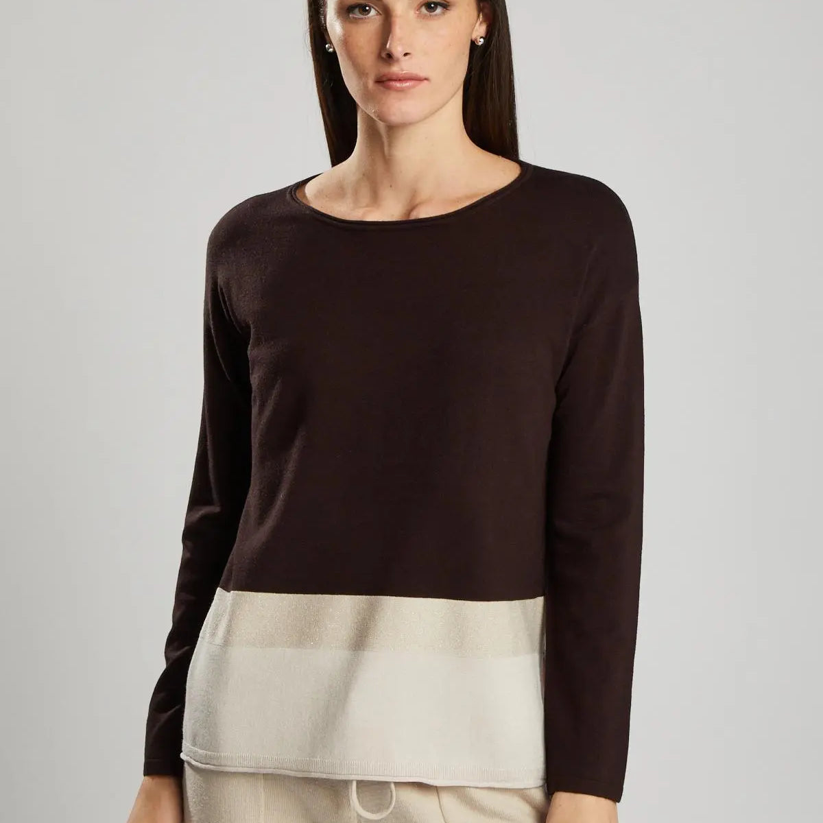 Maglia dettaglio lurex MORO IRONICA XL