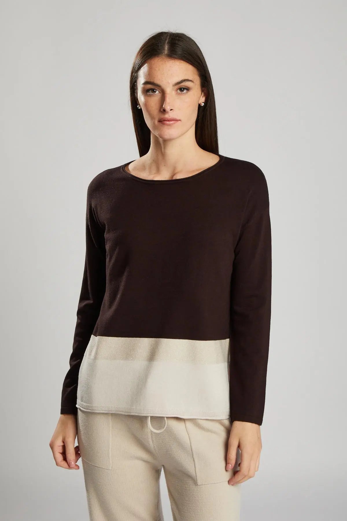 Maglia dettaglio lurex MORO IRONICA XL