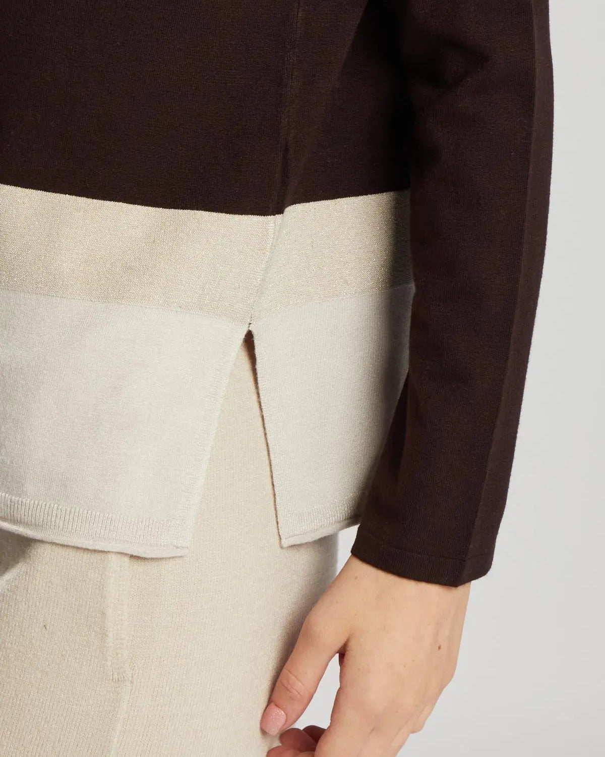 Maglia dettaglio lurex MORO IRONICA