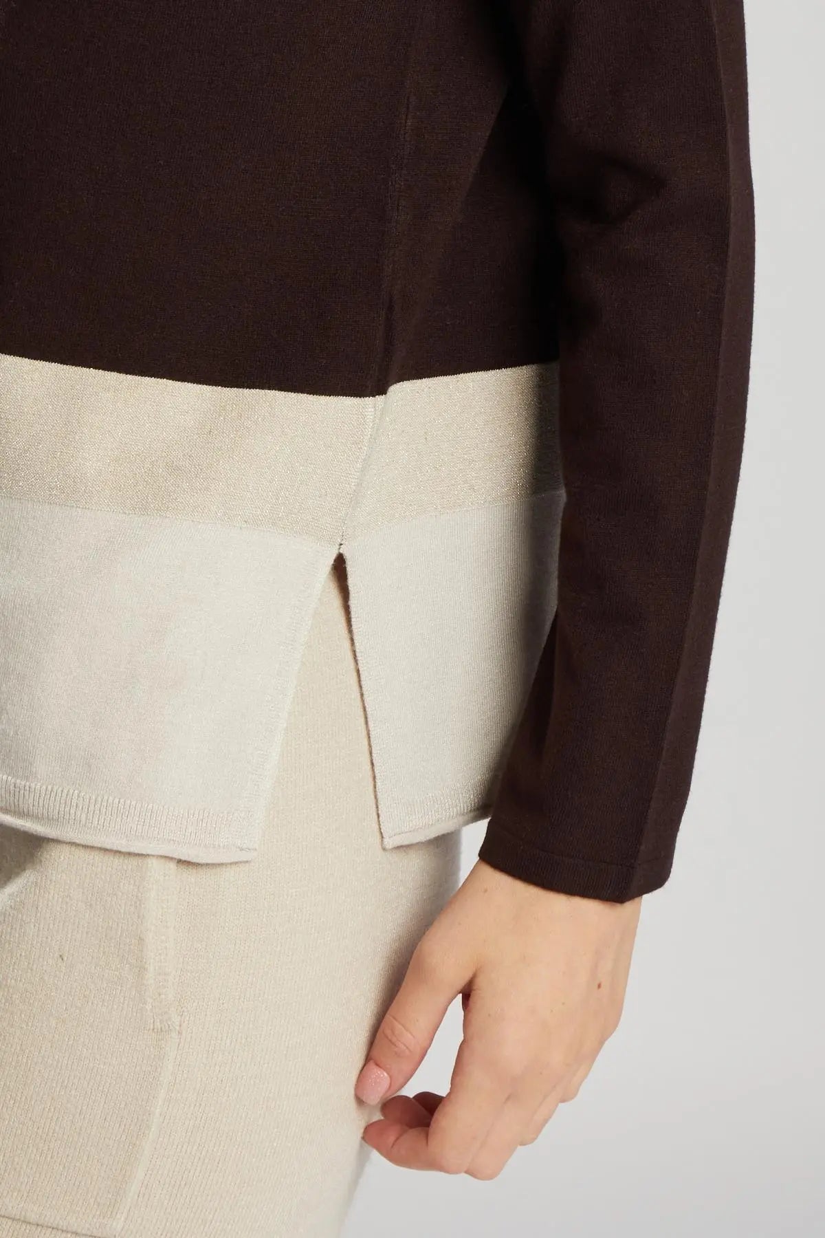 Maglia dettaglio lurex MORO IRONICA