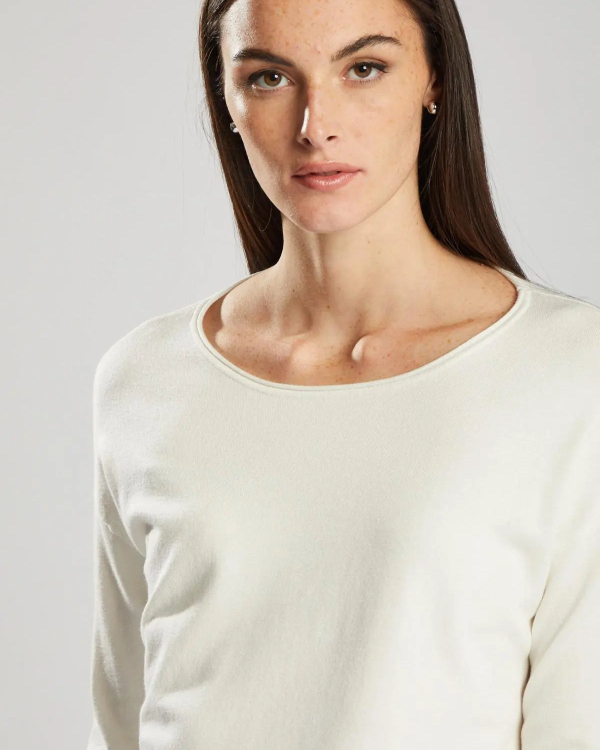 Maglia dettaglio lurex PANNA IRONICA