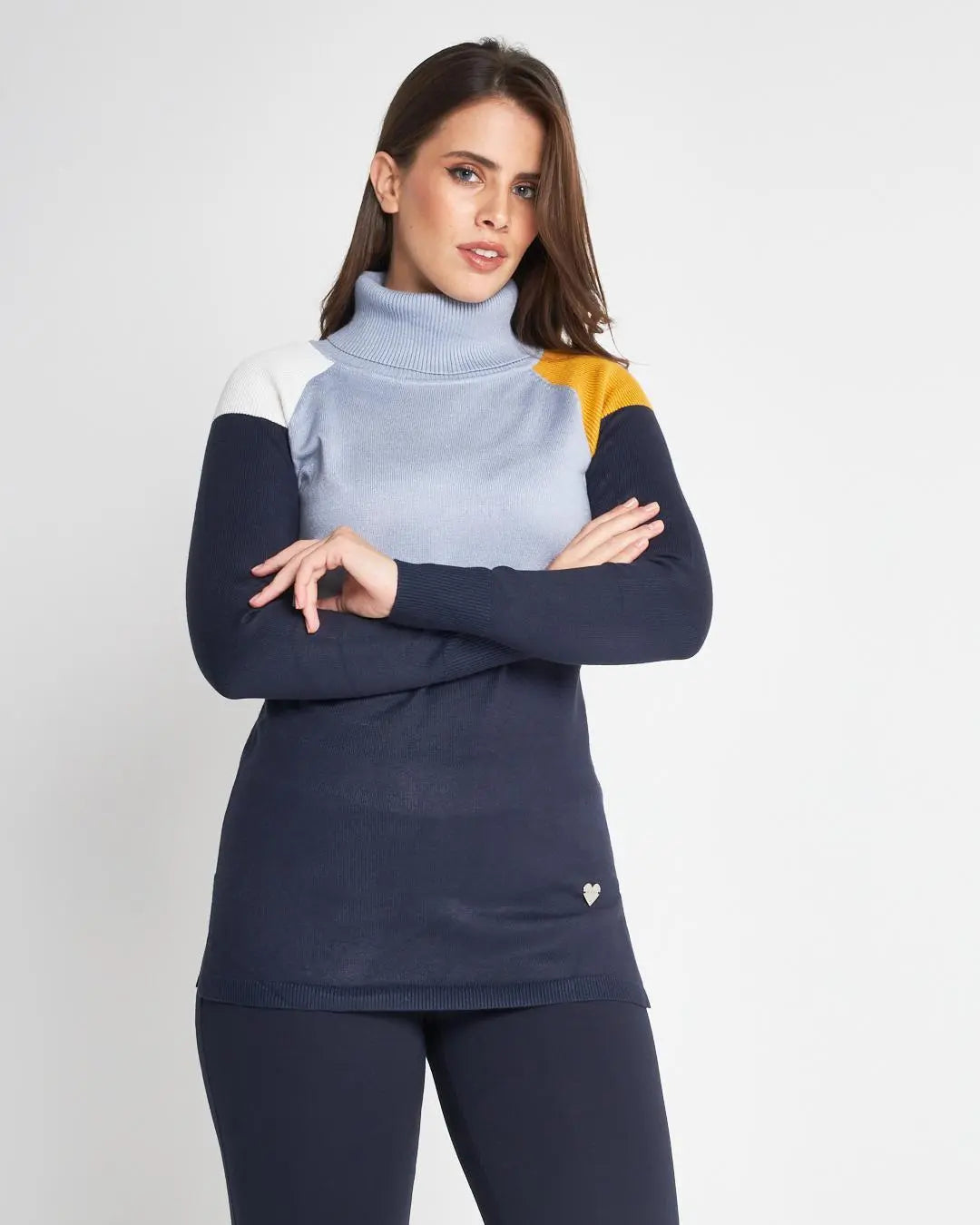 Maglia dolcevita BLUE NAVY DORABELLA XL