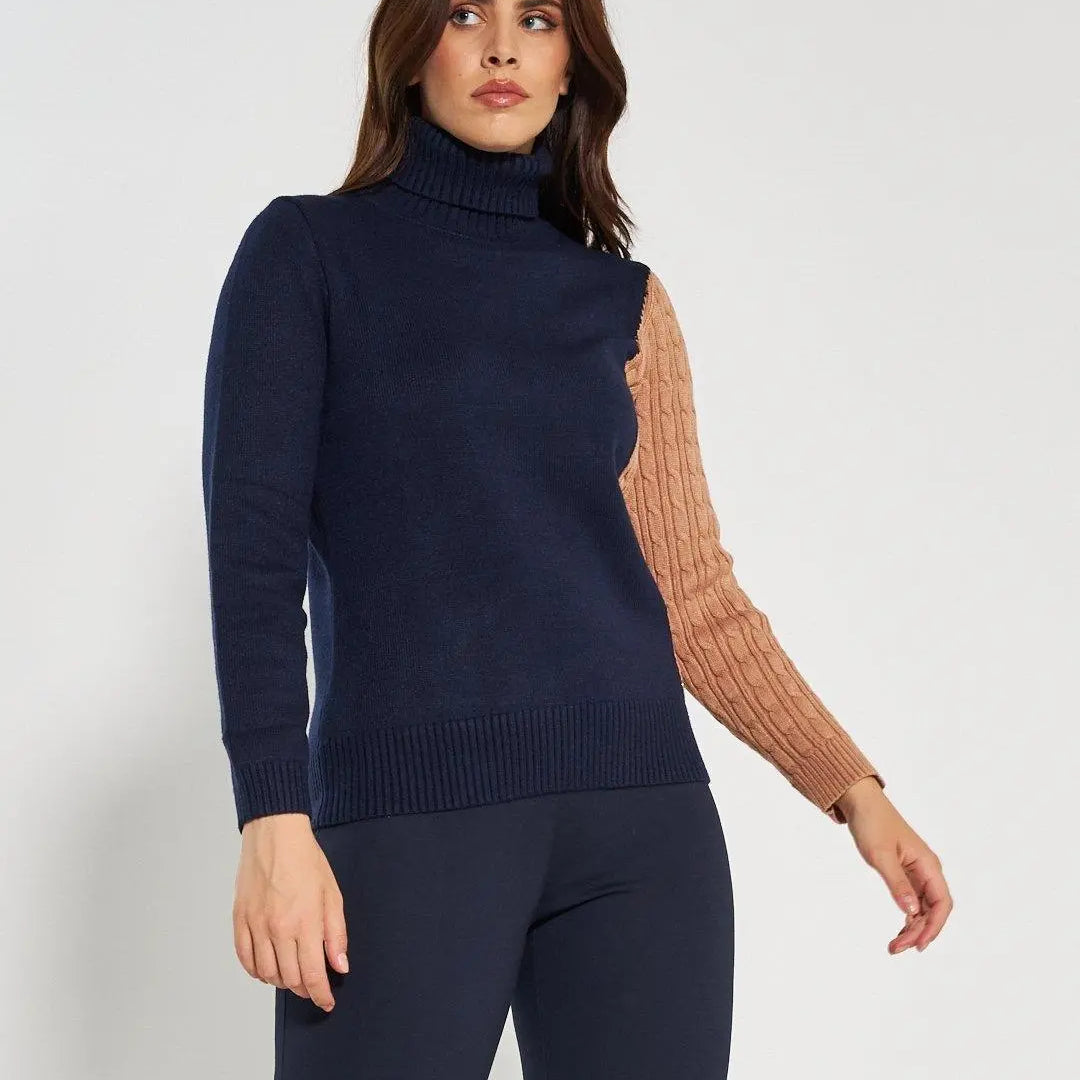 Maglia dolcevita BLUE NAVY DORABELLA XL