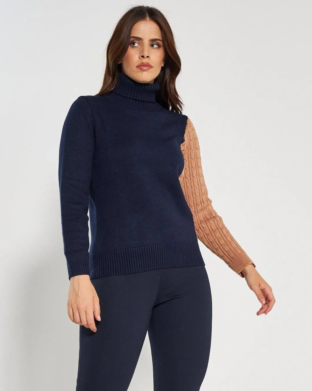 Maglia dolcevita BLUE NAVY DORABELLA XL