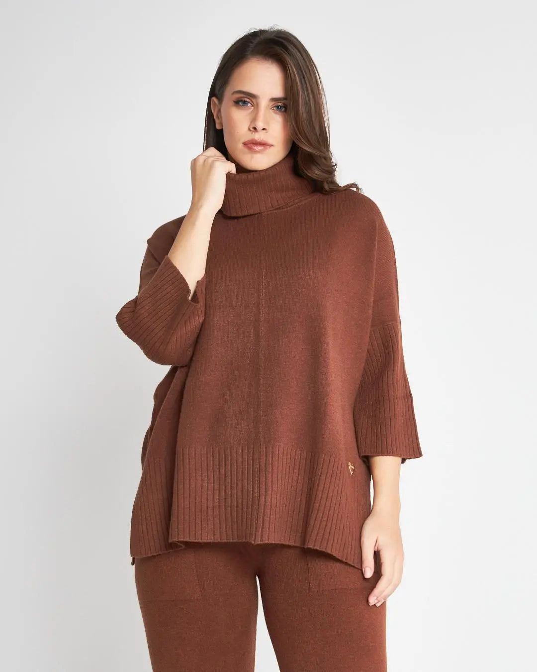 Maglia dolcevita CACAO DORABELLA XL