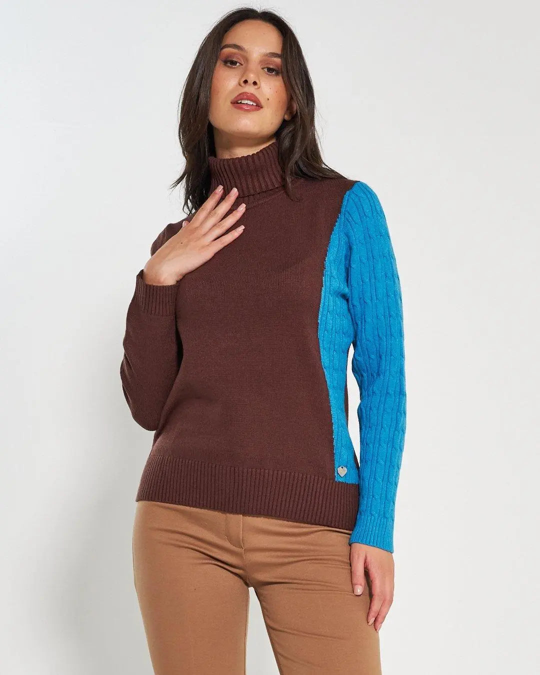 Maglia dolcevita CACAO DORABELLA XL