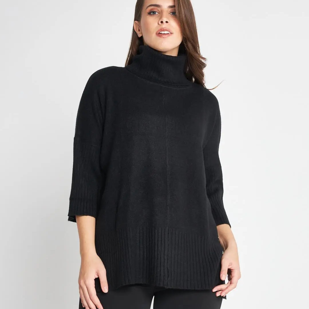 Maglia dolcevita NERO DORABELLA XL