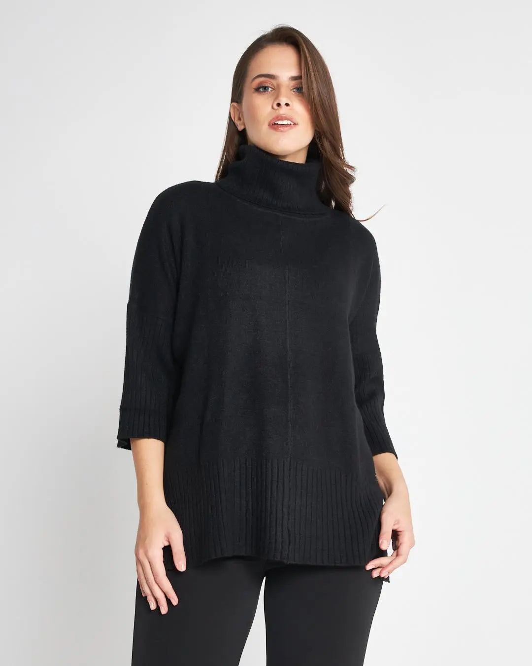 Maglia dolcevita NERO DORABELLA XL