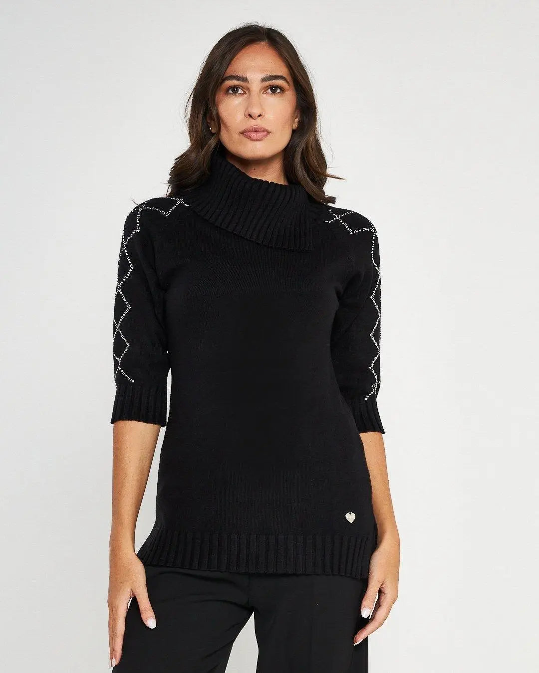 Maglia dolcevita NERO DORABELLA