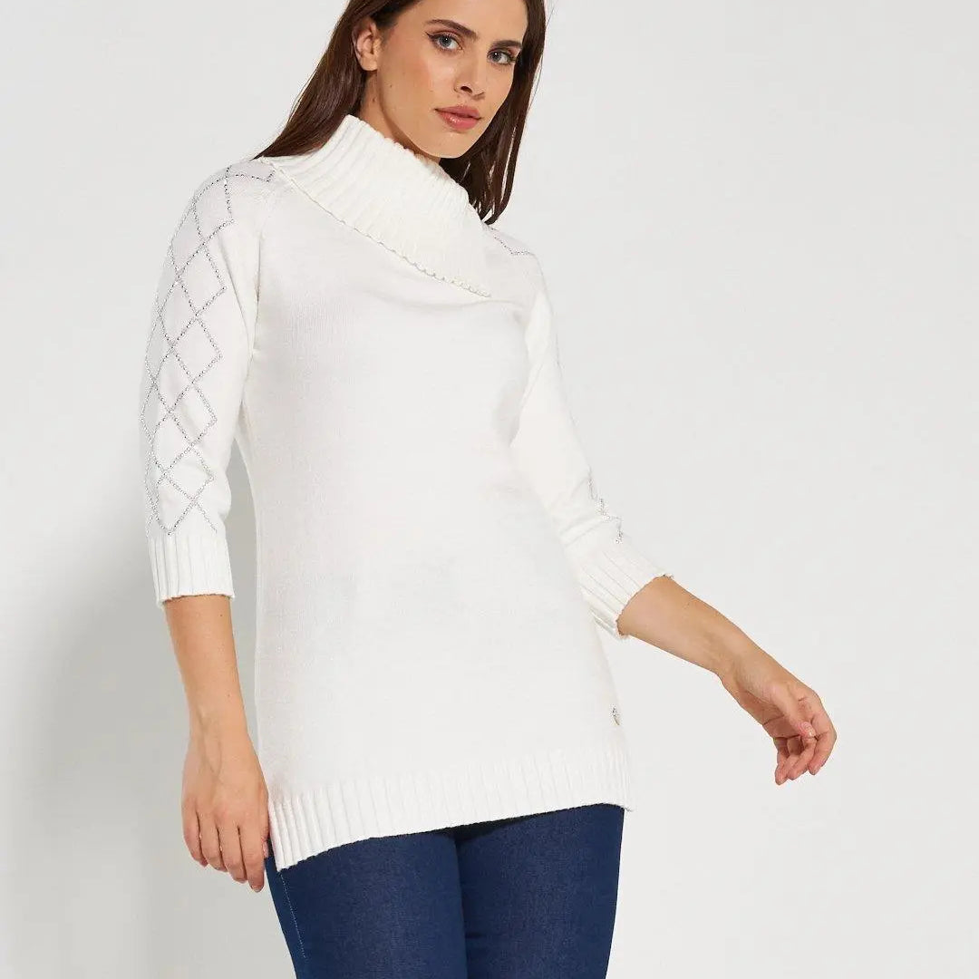 Maglia dolcevita OFF WHITE DORABELLA XL