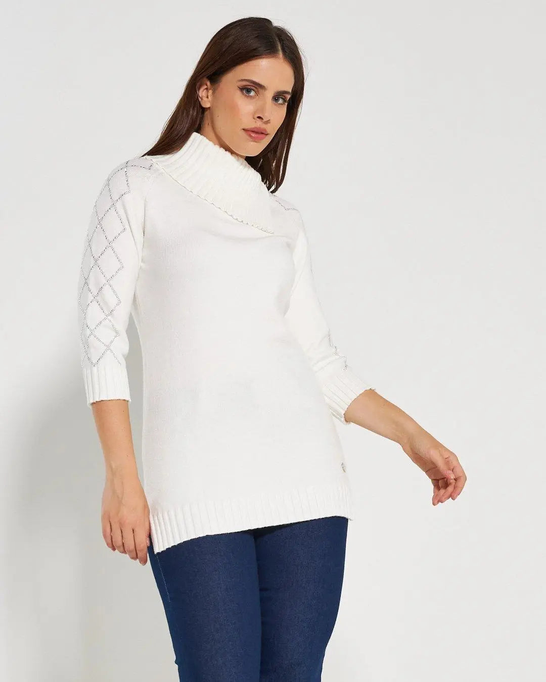 Maglia dolcevita OFF WHITE DORABELLA XL